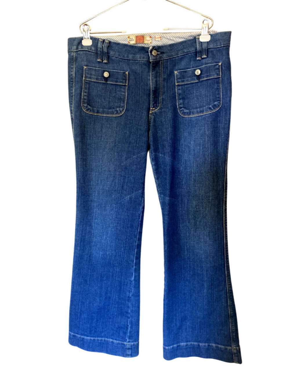Old Navy Wide Leg Front Pocket Denim Jeans - size W38 L30